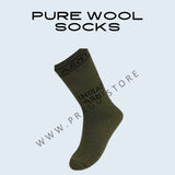 PURE WOOL SOCKS GREEN