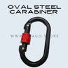 Locking Oval Steel Carabiner swivel carabiner For Fall Protection