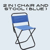 Foldable Camping 2 in 1 Chair and Stool