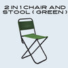 Foldable Camping 2 in 1 Chair and Stool
