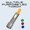 Multi Purpose USB Rechargeable metal LED Torch (All in One)