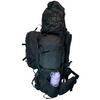PRAGO - Rucksack Bag (120L) with Detachable Day Pack (95+25L) – Solid Build Quality – Black