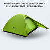 PARBAT - NOMAD 4+ | 100% WATER PROOF PLUS SNOW PROOF | SIZE 4-5 PERSON