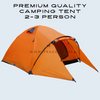 Premium Quality Camping Tent | Waterproof & Snowproof for Trekking, Hiking, Picnic | 2-3 Person