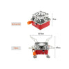 Portable Gas Stove | Card-Type Mini Portable Camping Stove