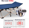 Folding Camping Cot with Storage Bag for Adults Metal Single Bed, 190 cm x 70 cm (6.23 ft x 2.3 ft)