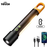 COB Led Super Bright Torch Flashlight Rechargeable With Hook Ps241