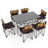 Camping Folding Table 120*55*CM With 6 Chair Set Ps121