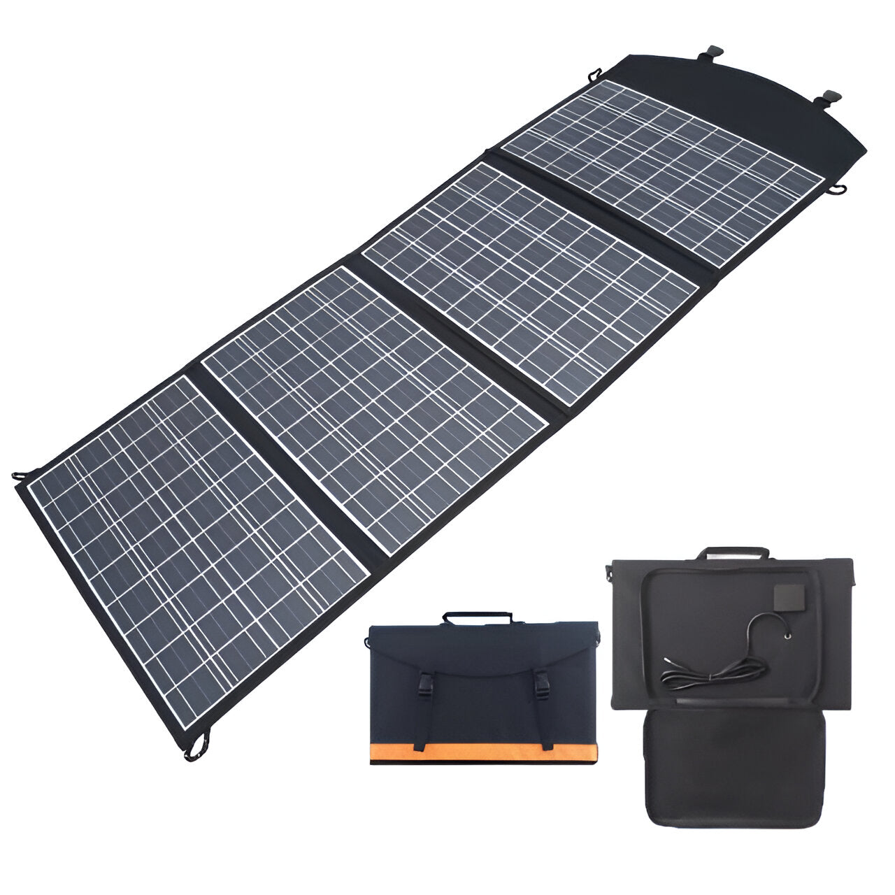 Foldable Solar Panel 100W 18V With USB/DC/Type-C Ports Ps127– Prago ...