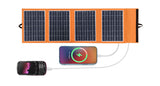 Portable solar panel 4 fold 60w fast charging