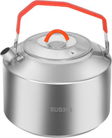 Premium 1.5L Hard Anodized Aluminum Camping Kettle