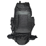 PRAGO - Rucksack Bag with Detachable Day Pack with Rain Cover (70+15L) – Black