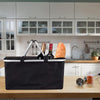 Insulated Picnic Basket - Strong Aluminum Frame Waterproof Lining Design for Easy Storage