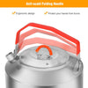 Premium 1.5L Hard Anodized Aluminum Camping Kettle
