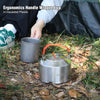 Premium 1.5L Hard Anodized Aluminum Camping Kettle