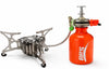 BRS Booster+1 Portable Camping Gas Stove – High Power Outdoor Cooking Burner with Fuel Bottle