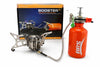 BRS Booster+1 Portable Camping Gas Stove – High Power Outdoor Cooking Burner with Fuel Bottle