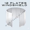 Camping Stove Windshield 12 Plates Aluminum