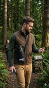 KHOJO Trail Water Bottle Sling – Adjustable Crossbody Bottle Holder with Phone Pocket