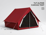 Alpine Tent Double Layer ( Waterprof ) 7x7ft