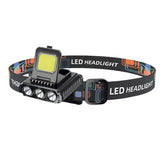 Rechargeable LED Headlamp Dual light output LED sensor PS-61