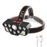 Super Bright COB Headlamp light USB Rechargeable PS-64